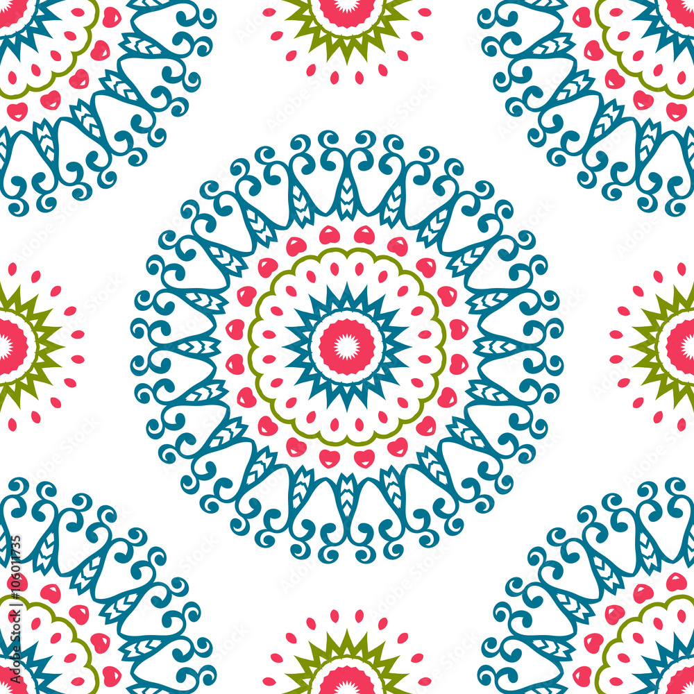 Fototapeta premium Vintage universal different seamless eastern patterns (tiling).