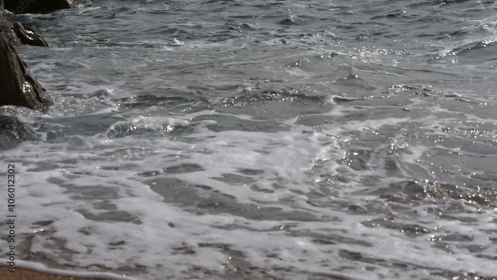 Waves on the sea beach of the Pacific Ocean 3 Waves on the sea beach of the Pacific Ocean 3