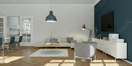 helle moderne Wohnung