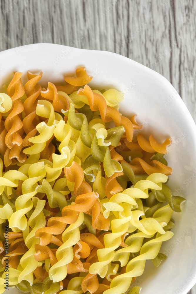 Colorful dried pasta Colorful dried pasta