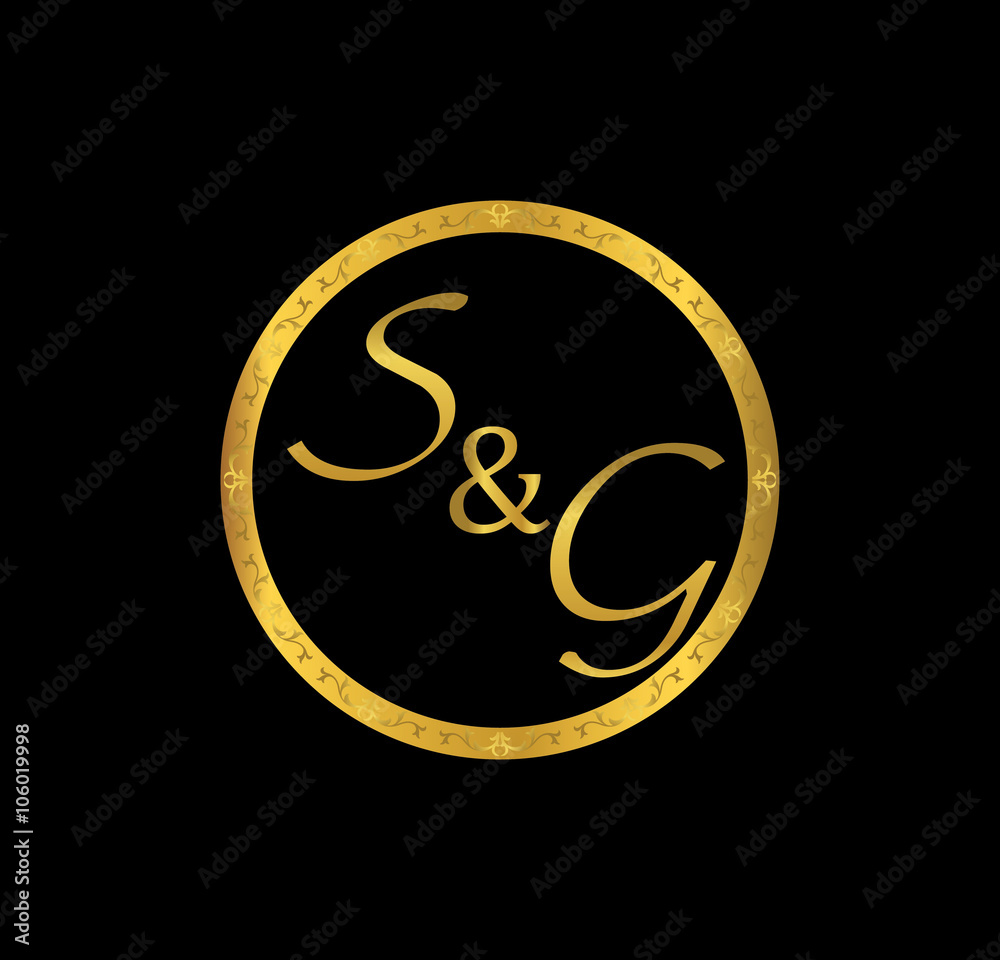 SG initial wedding in golden ring SG initial wedding in golden ring