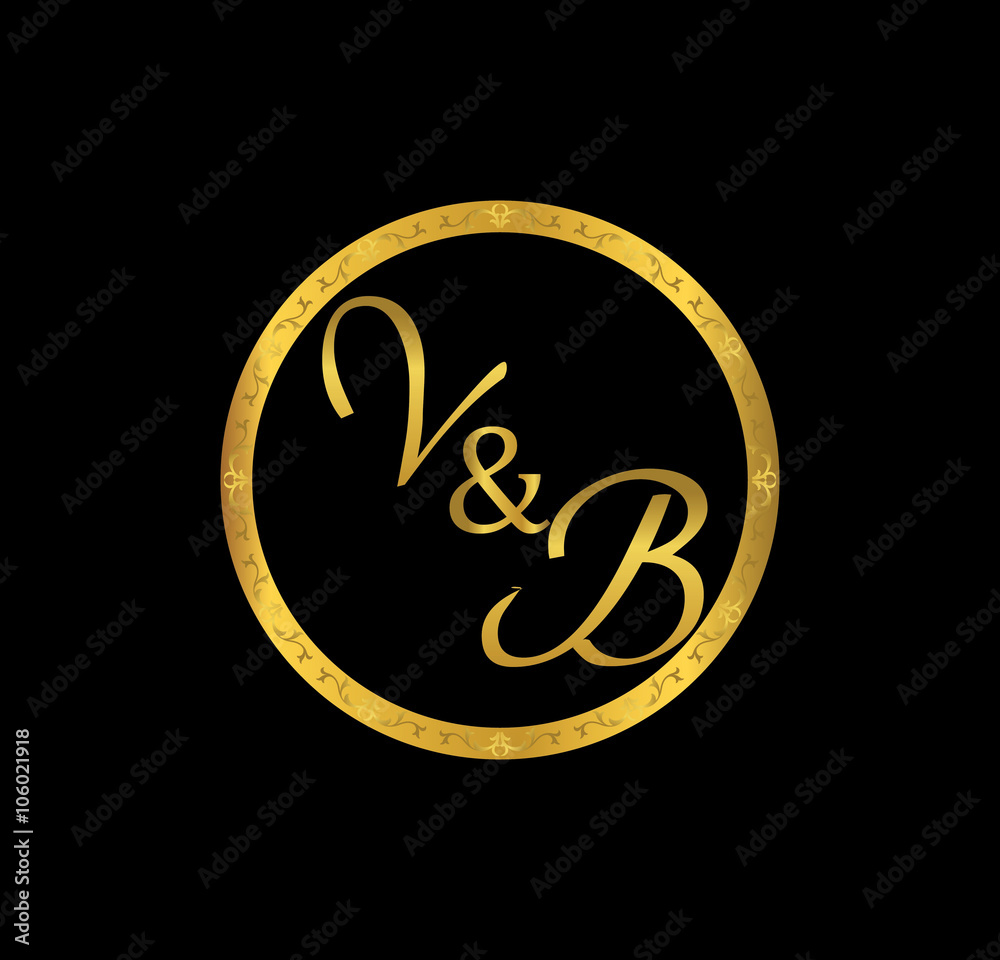 VB initial wedding in golden ring VB initial wedding in golden ring