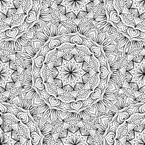 Ethnic decorative ornamental seamless pattern