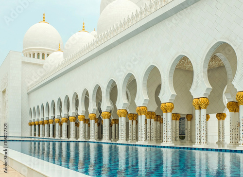 Mosque of Sheikh Zayed in UAE. photo