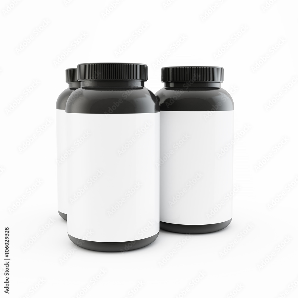 Bottle mock up on white background Bottle mock up on white background