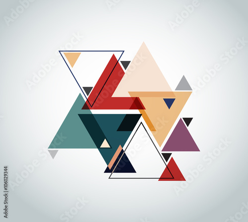 Vector abstract background with triangle