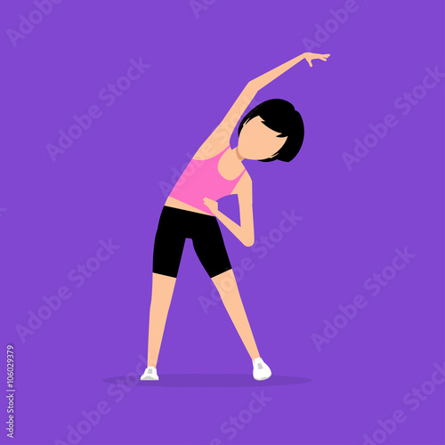 Aerobics. Train create a beautiful figure.