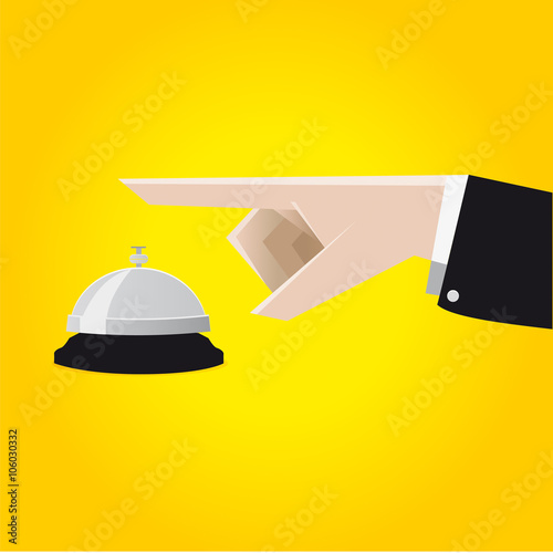 the service call at the hotel with the desk bell