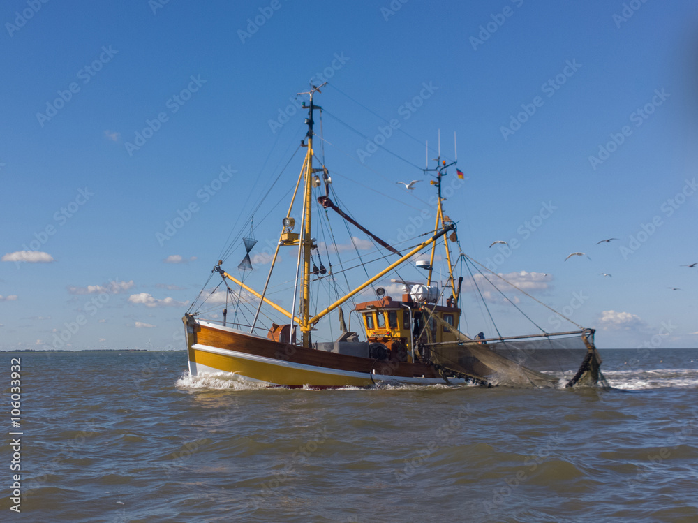 Naklejka premium fishing boat