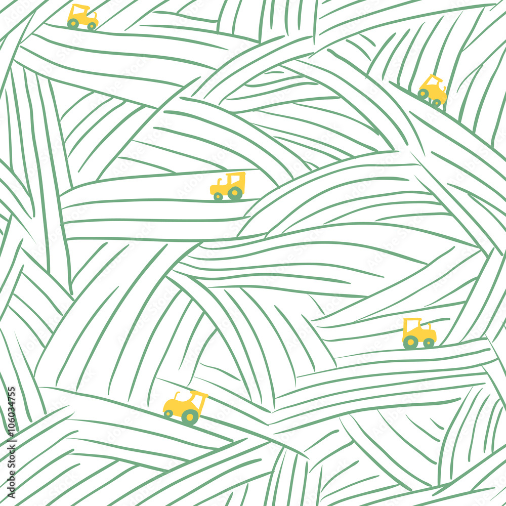 Harvesting farm fields