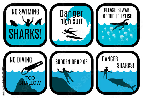 beach signs