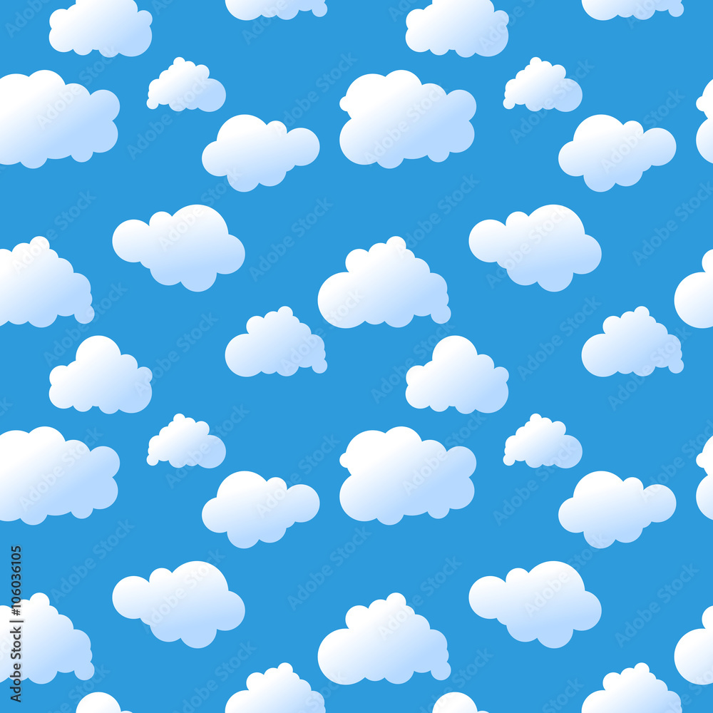 Seamless clouds background Seamless clouds background