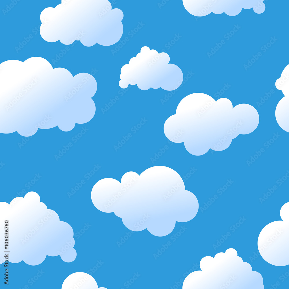 Seamless clouds background