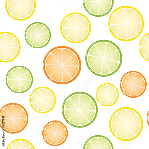 Seamless citrus background