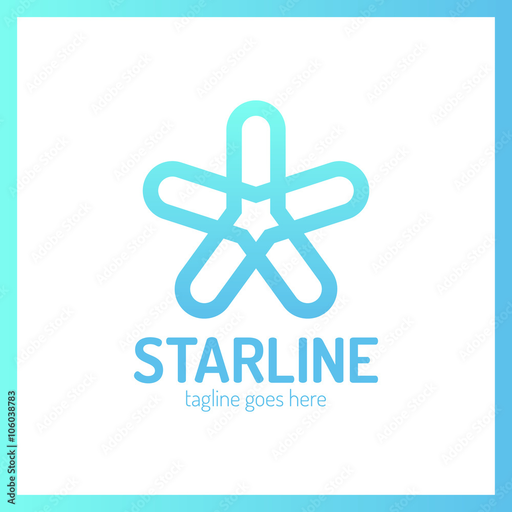 Obraz premium Star Line Logo