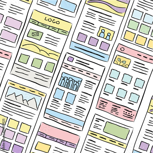 Website Layout Doodles