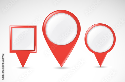 Collection of pointer buttons on white background. Vector art. Free Download Collection of pointer buttons on white background. Vector art. - GFXLoad