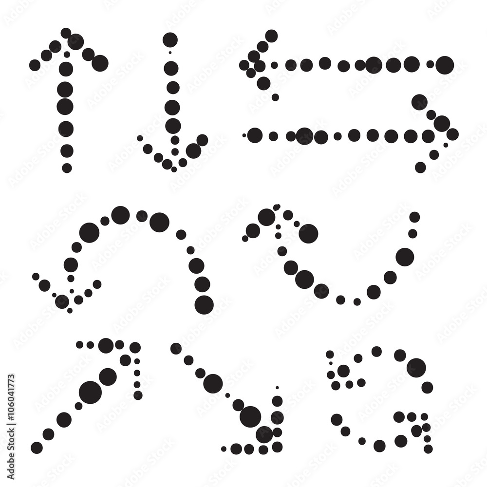 Arrows vector hand drawn set icons illustration. Arrows vector hand drawn set icons illustration.