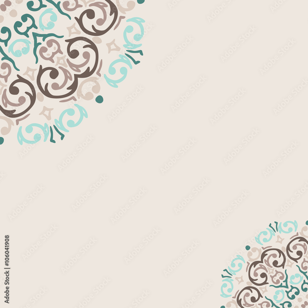 Vector abstract turquoise frame border corner Vector abstract turquoise frame border corner