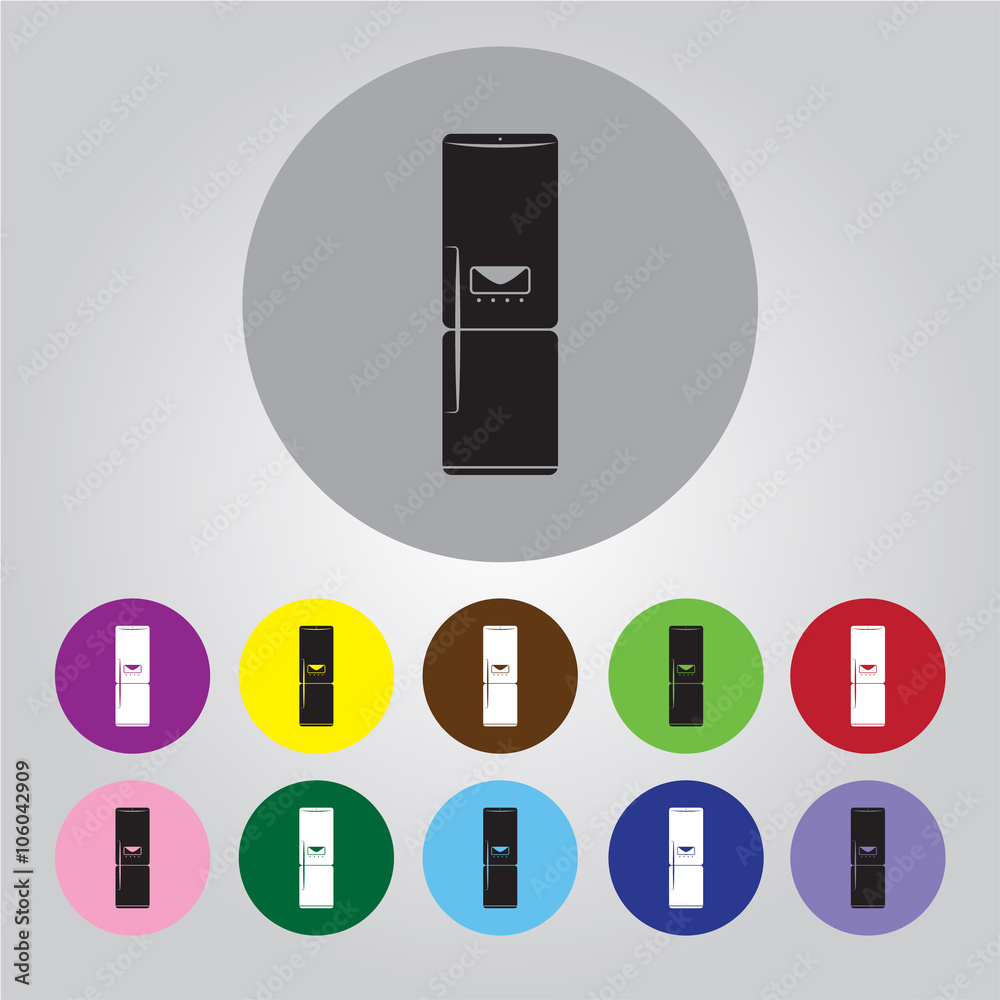 refrigerator vector icon refrigerator vector icon