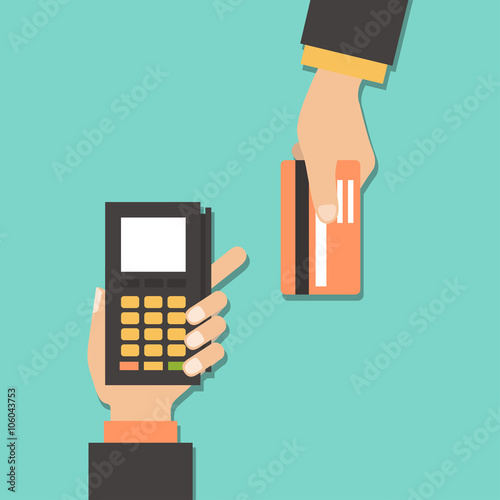 Terminal and debit credit card