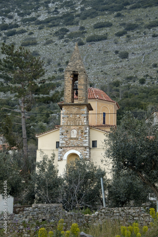 Old traditional church Koetifari of Mani, Greece
