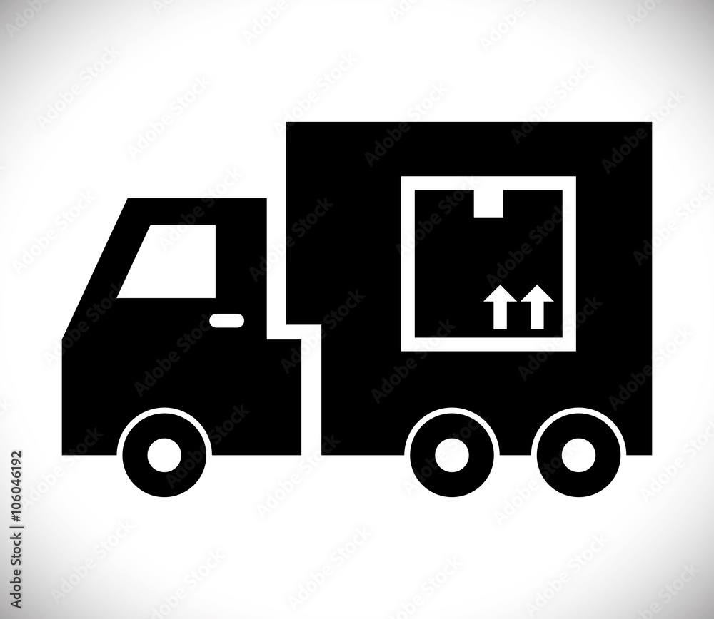 Logistic and truck icon design Logistic and truck icon design