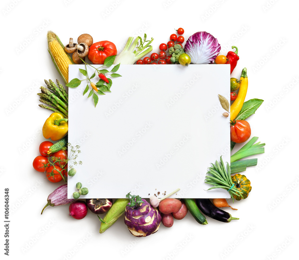 Organic food background and Copy space. Food photography different