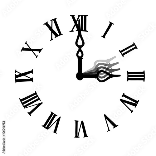 Zifferblatt Drei Uhr