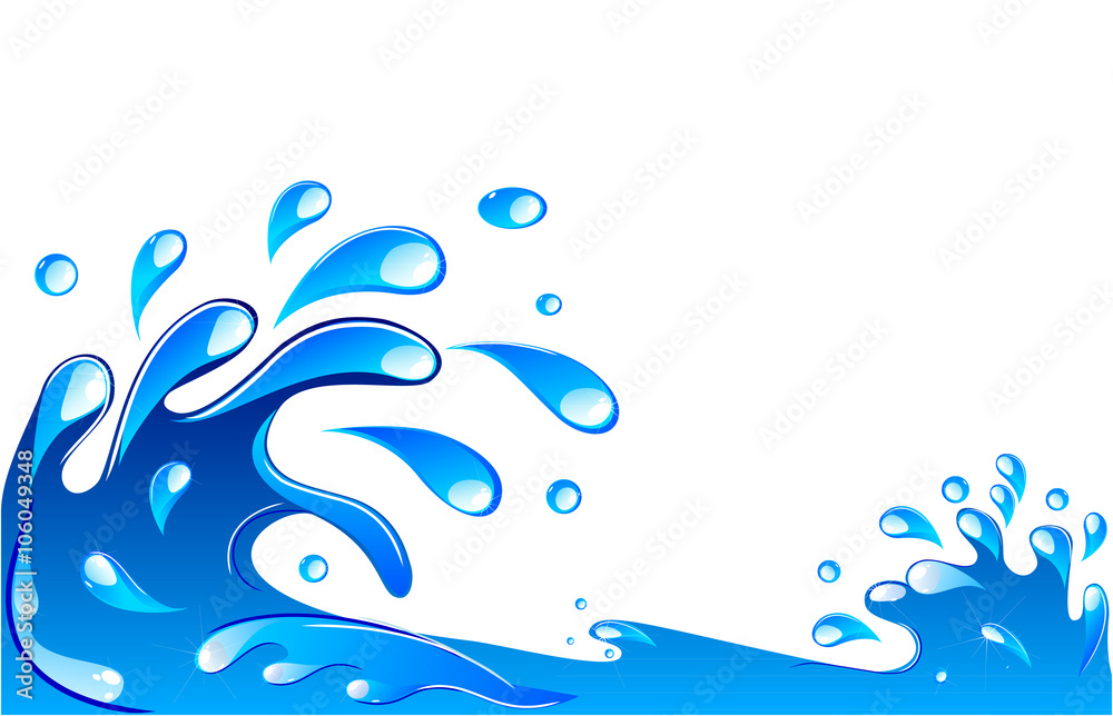 Water Splash Stock Vector Adobe Stock