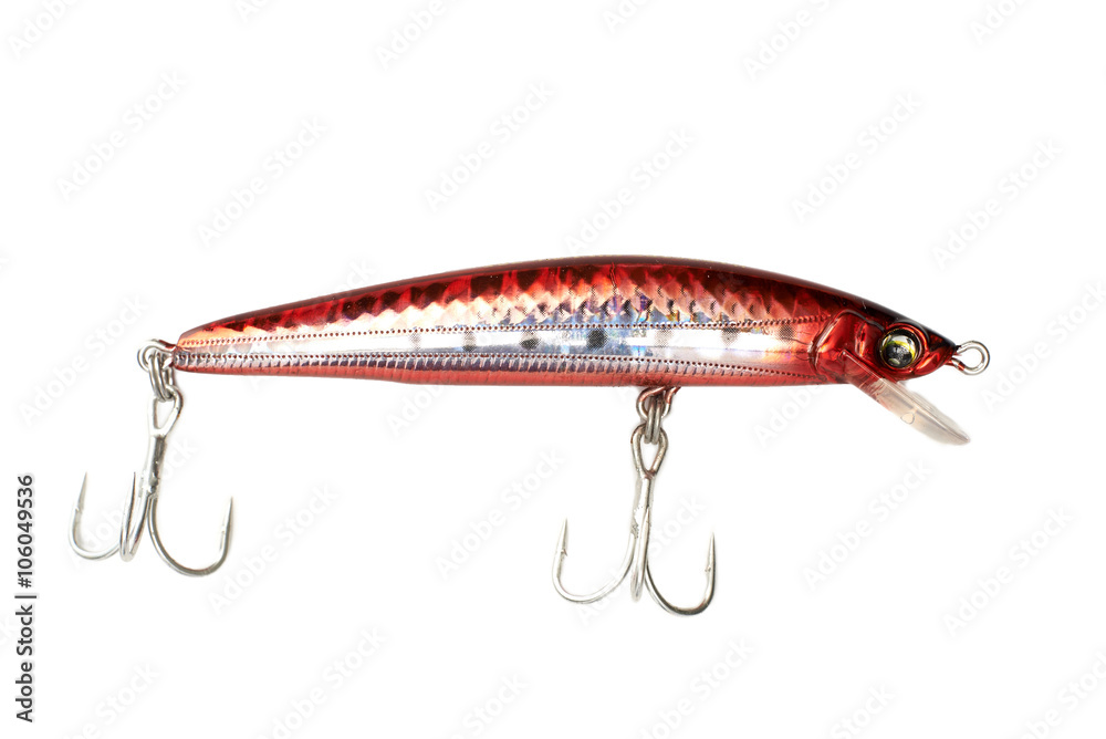 Fishing lure isolated on white background. Fishing lure isolated on white background.