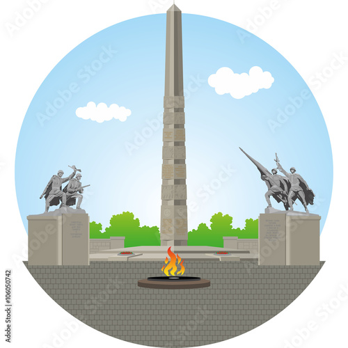 Kaliningrad. 1200 guardsmen memorial