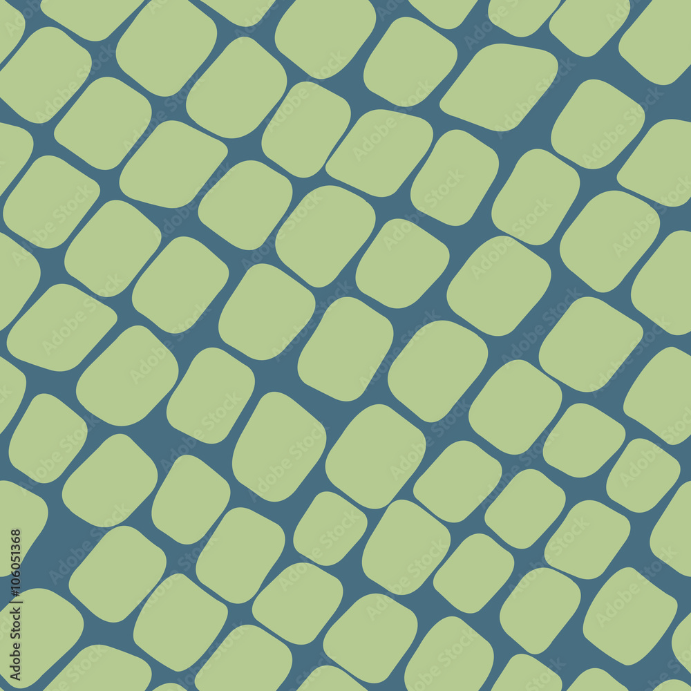 Seamless green pattern with paving stones Seamless green pattern with paving stones