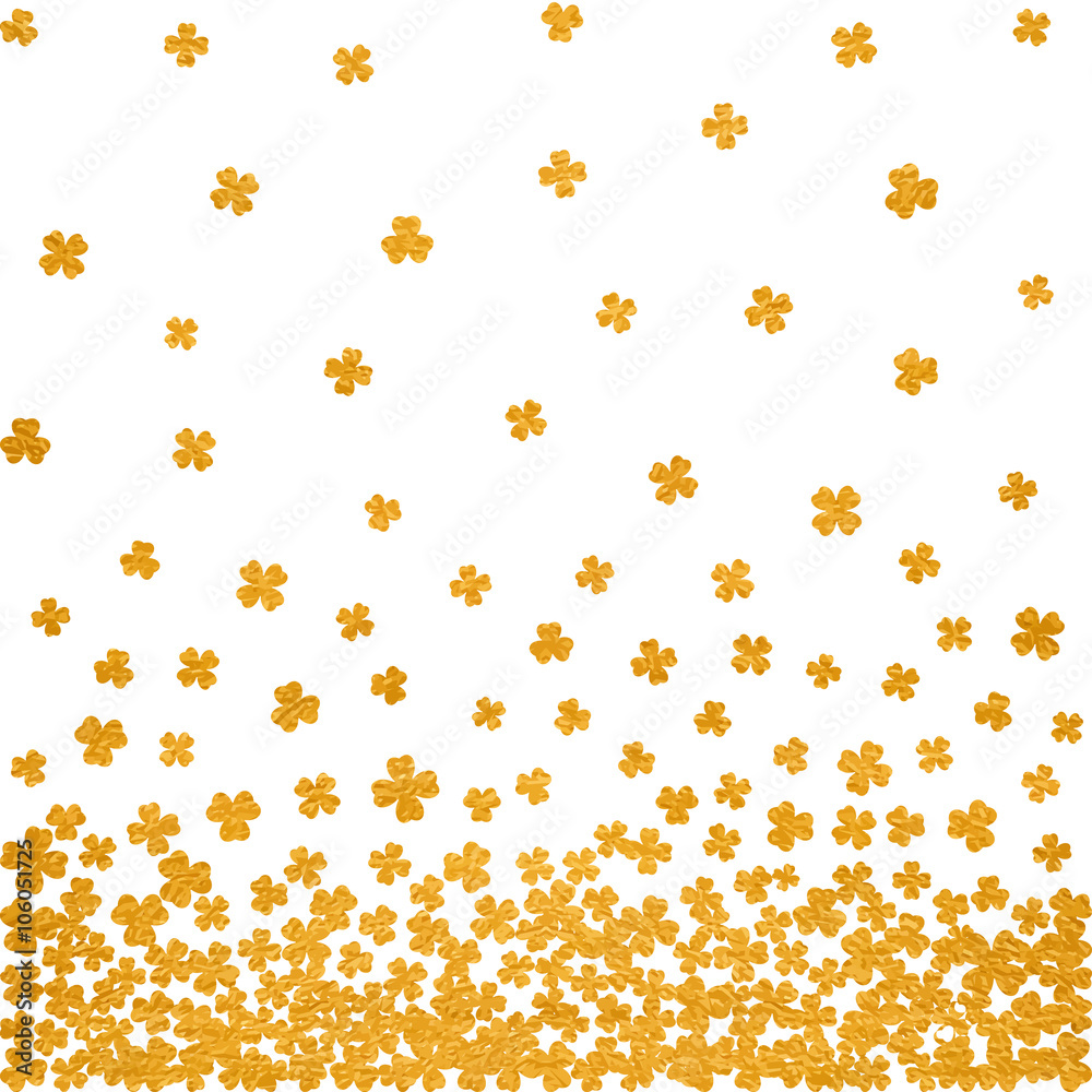 Gold seamless pattern for St. Patricks day. Gold seamless pattern for St. Patricks day.