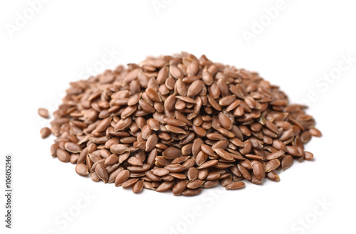 Flax seeds heap