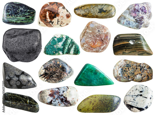 stones - spreushtein, eudialyte, chlorite, etc