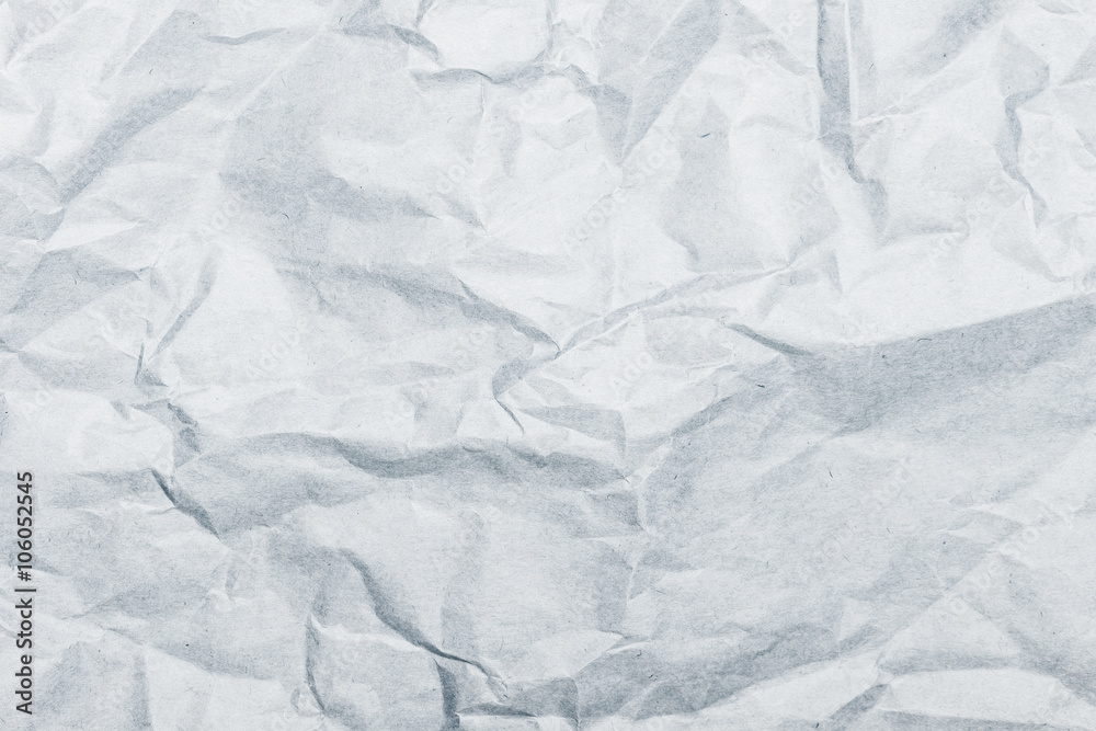 Gray background of crumpled kraft paper