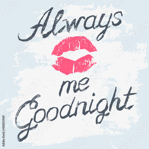 Romantic typography poster
