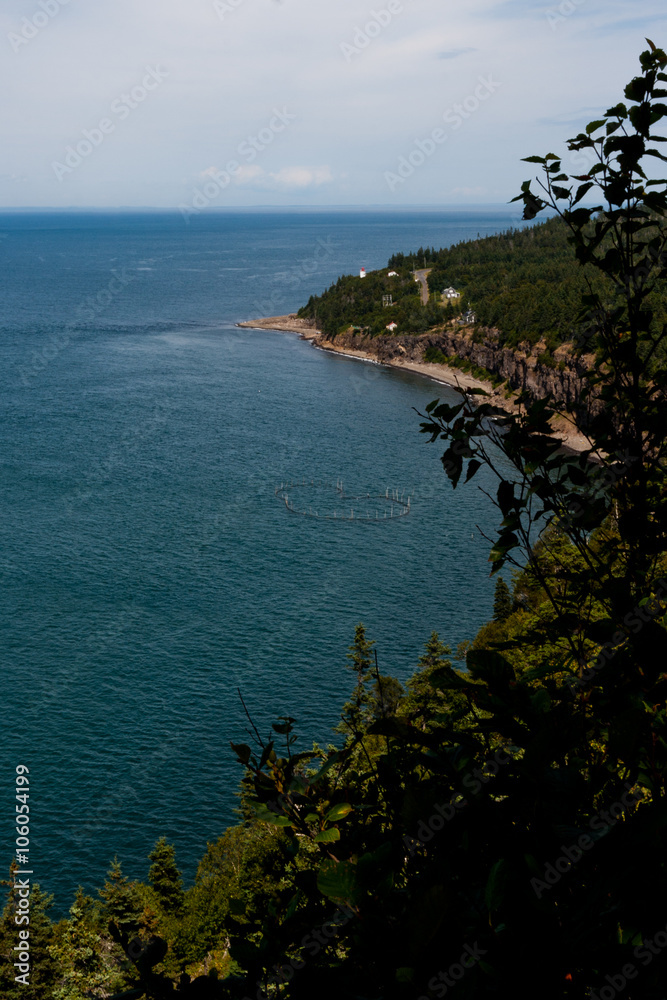 The highest point of Grand Manan Island, The Whistle in the distance.