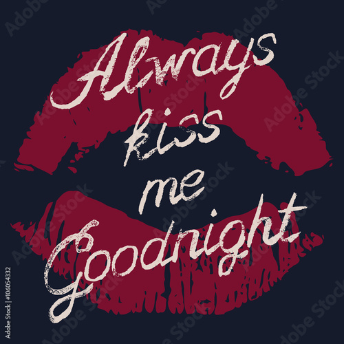 Romantic typography poster