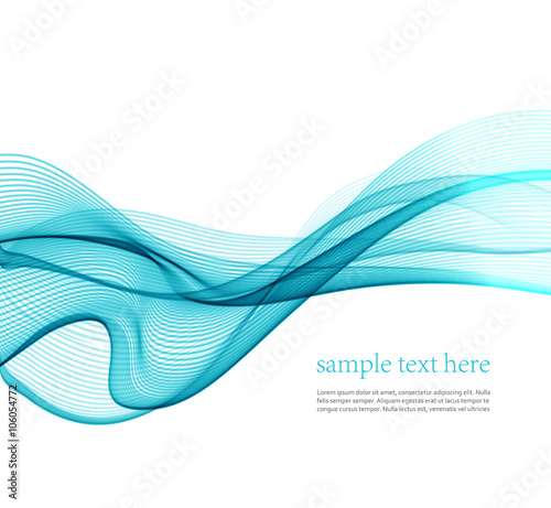 Abstract vector background, futuristic wavy 