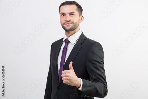 Young businessman in a suit