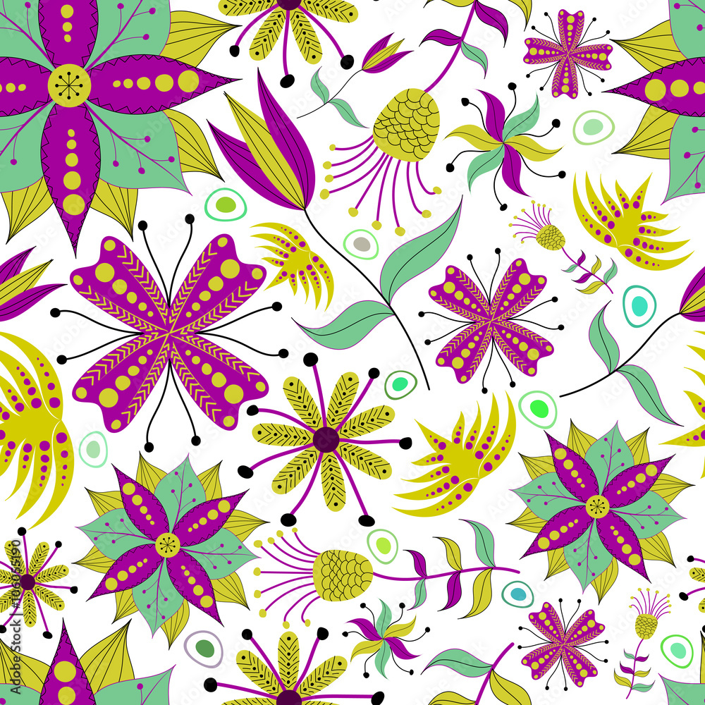 Seamless botanic texture Seamless botanic texture