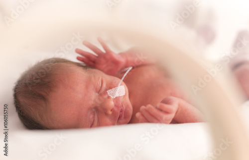 Premature newborn  baby girl