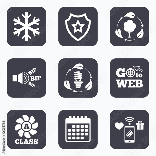 Fresh air icon. Forest tree with leaves.