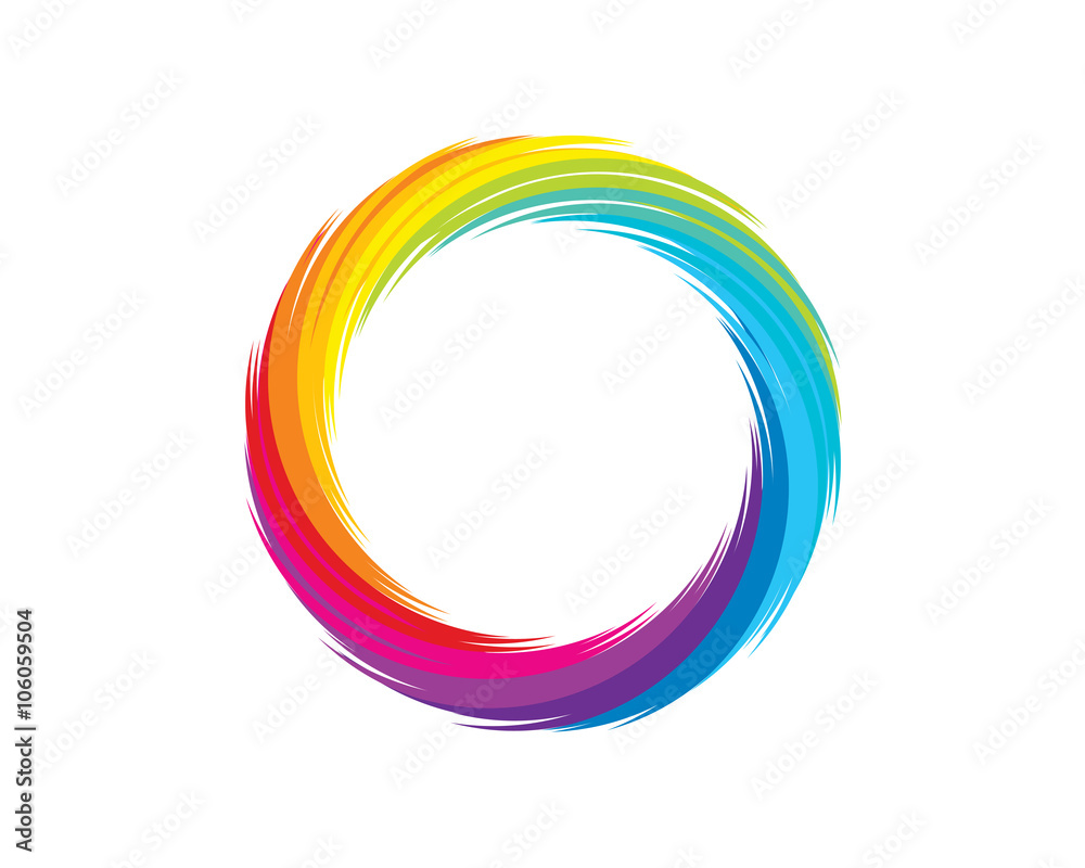 Rainbow Wave Logo Template Rainbow Wave Logo Template