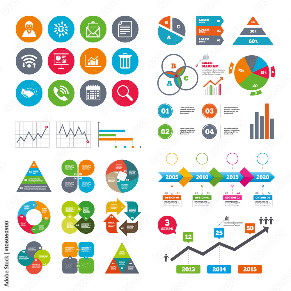 Office, documents and business icons. Office, documents and business icons.