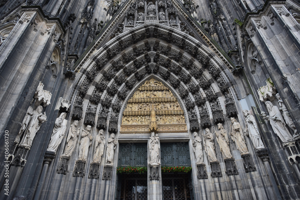 The main entrance of the Cologne Cathedral