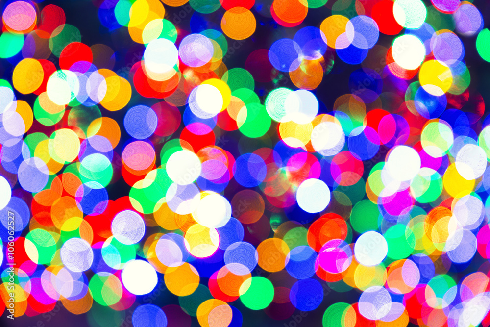Abstract lights, Blurry pattern of colorful decoration lights