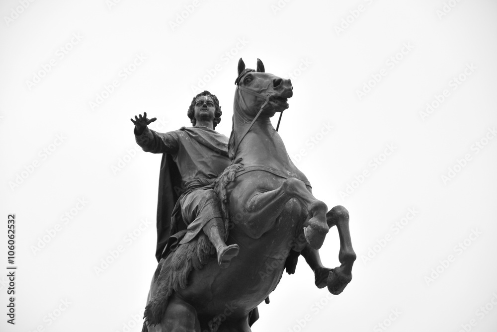 Bronze Horseman in St. Petersburg.
